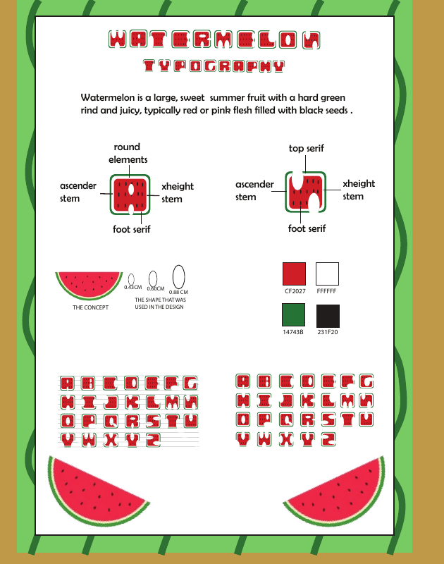 Watermelon — Latin Typography Study