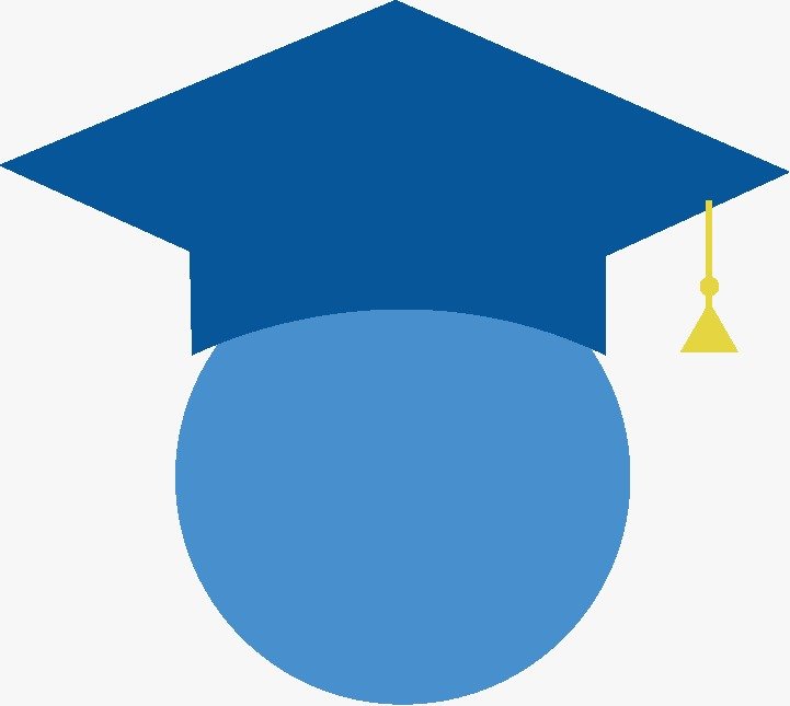 Child in a graduation cap